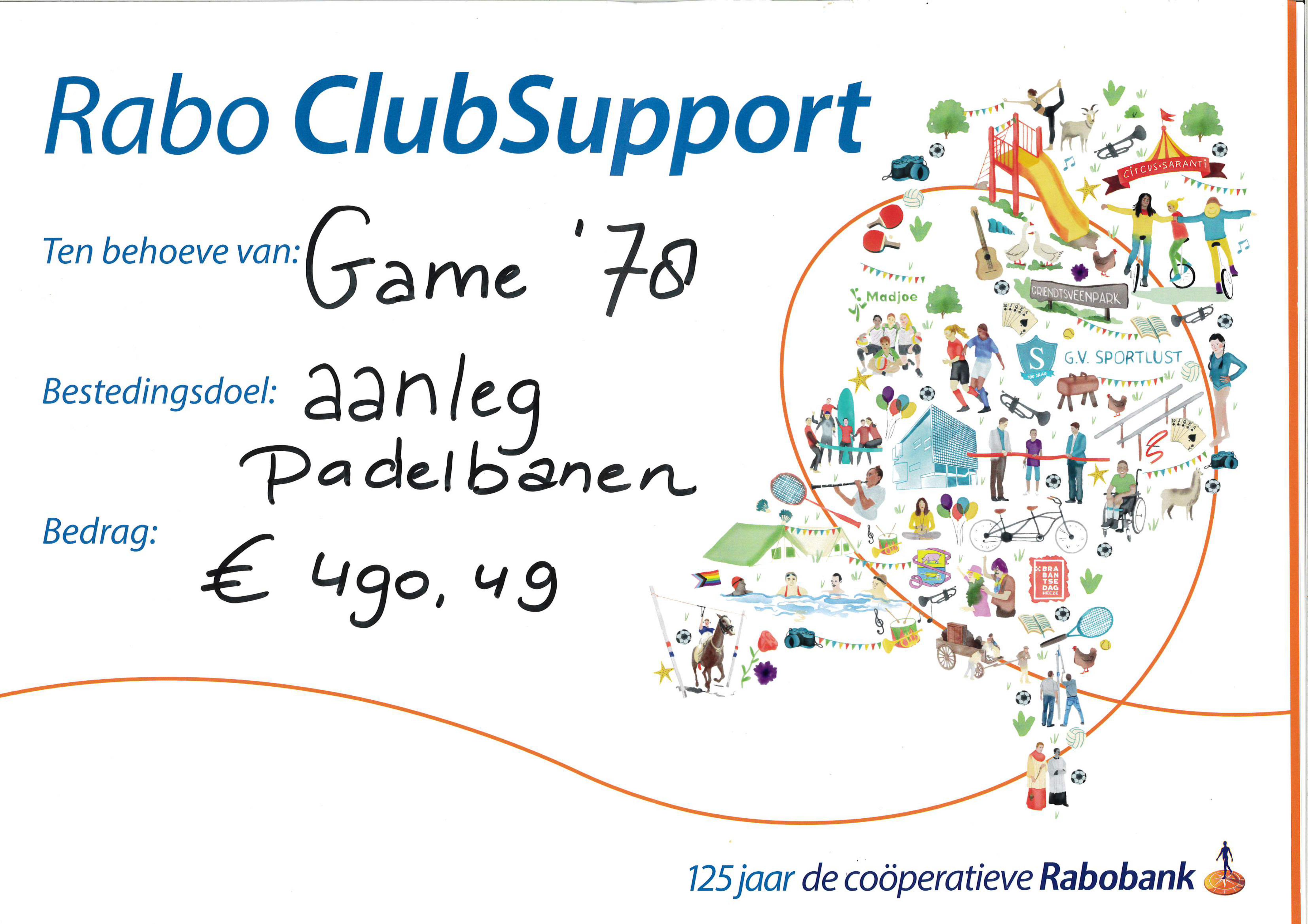Rabo Clubsupport 2023 voorkant
